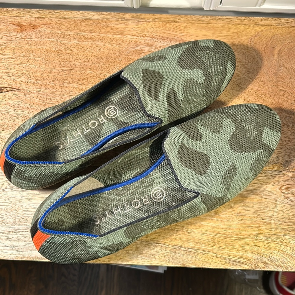 Rothy’s Camo Loafers, Sz11